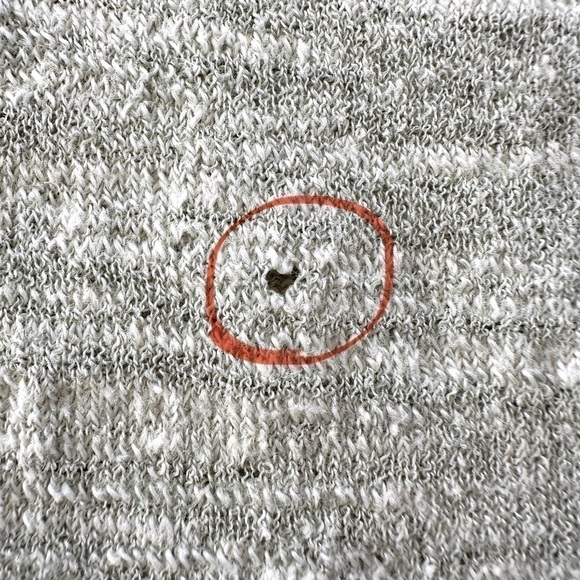 J. Crew sweater with v-neck, 3/4 length sleeves, high-low hem, linen blend knit - Picture 9 of 11